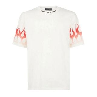 Vision Of Super Vs00473 Tshirt With Red Flames Bambino Abbigliamento Bambino Junior