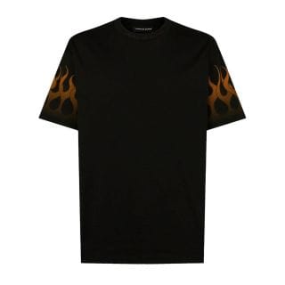 Vision Of Super Vs00755 Tshirt With Orange Flames Bambino Abbigliamento Bambino Junior