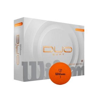 Wilson Wg2009106 Duo Soft Orange Palline Golf Uomo