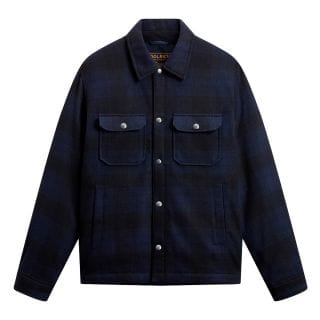 Woolrich Cfwoos2018mbut3046 Giacca Overshirt Wool Check Alaskan Giacconi Uomo