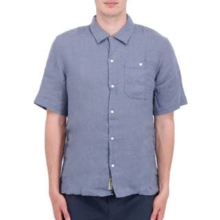 Woolrich Cfwosi2014mut5284 Camicia Ss Linen Casual Uomo