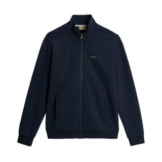 Woolrich Cfwosw2001mrut5195 Felpa Full Zip Logo Interlock Casual Uomo