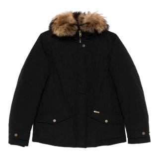 Woolrich Cfwwou2043frut5092 Parka Corto Con Pelliccia Racoon Grace Donna Giacconi Donna