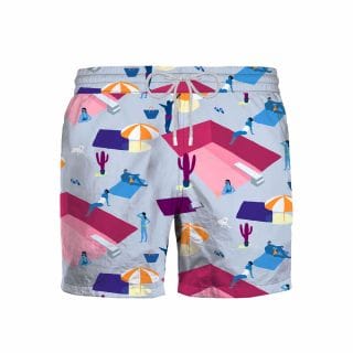Zeybra Aub242c Boxer Mare Fantasia Pool Party Mare Uomo