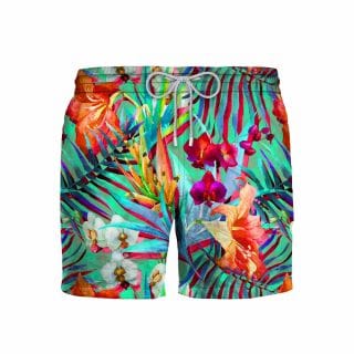 Zeybra Aub244c Boxer Mare Fantasia Giungla Mare Uomo
