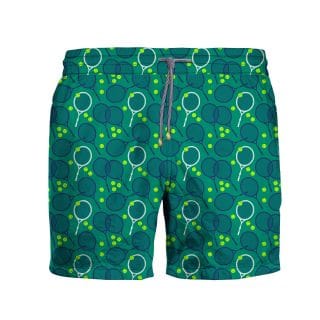 Zeybra Aub634 Boxer Mare Con Elastico Fantasia Racchette Mare Uomo