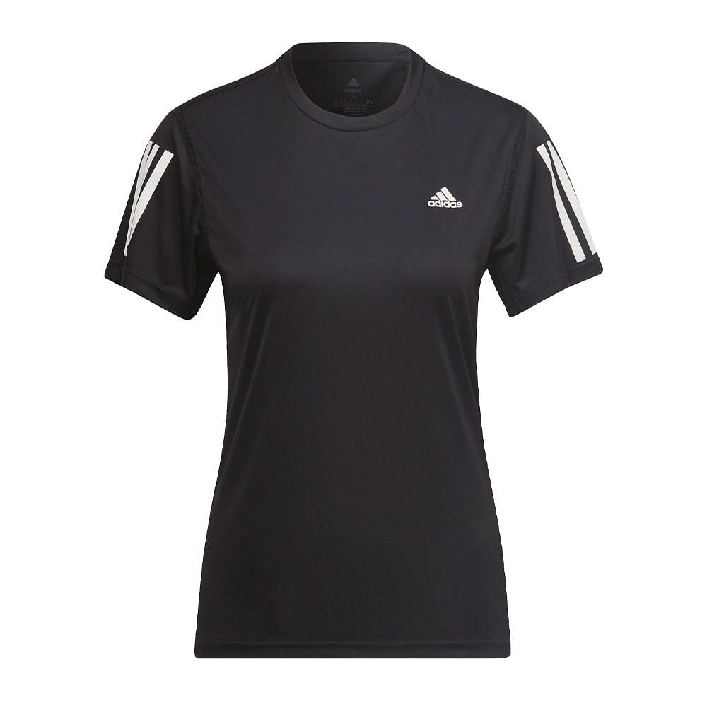 ADIDAS T SHIRT OWN THE RUN DONNA 044458001 BLK BLK WHT Maglia Abbigliamento Running Sport