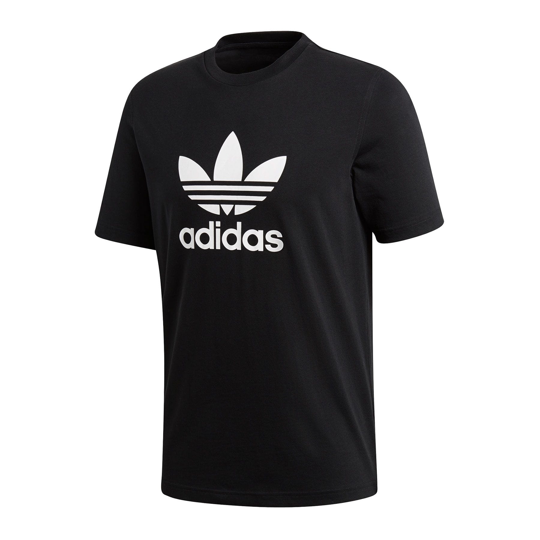 Adidas Mens T Shirt Adidas Nera Uomo T-shirt Trefoil Nera