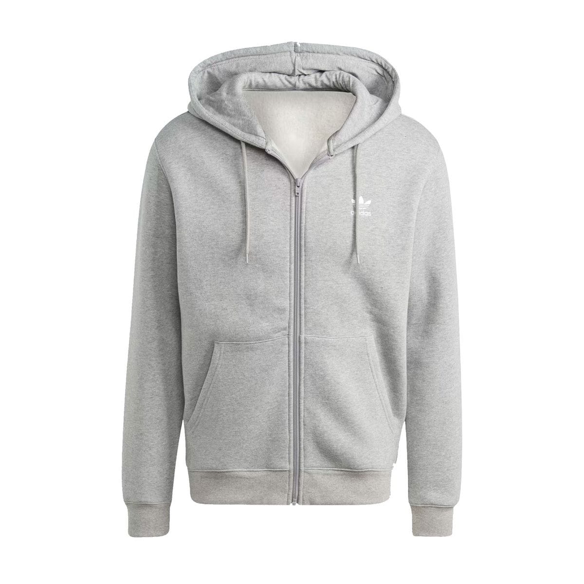 ADIDAS ORIGINALS FELPA FULL ZIP CON CAPPUCCIO TREFOIL ESSENTIALS