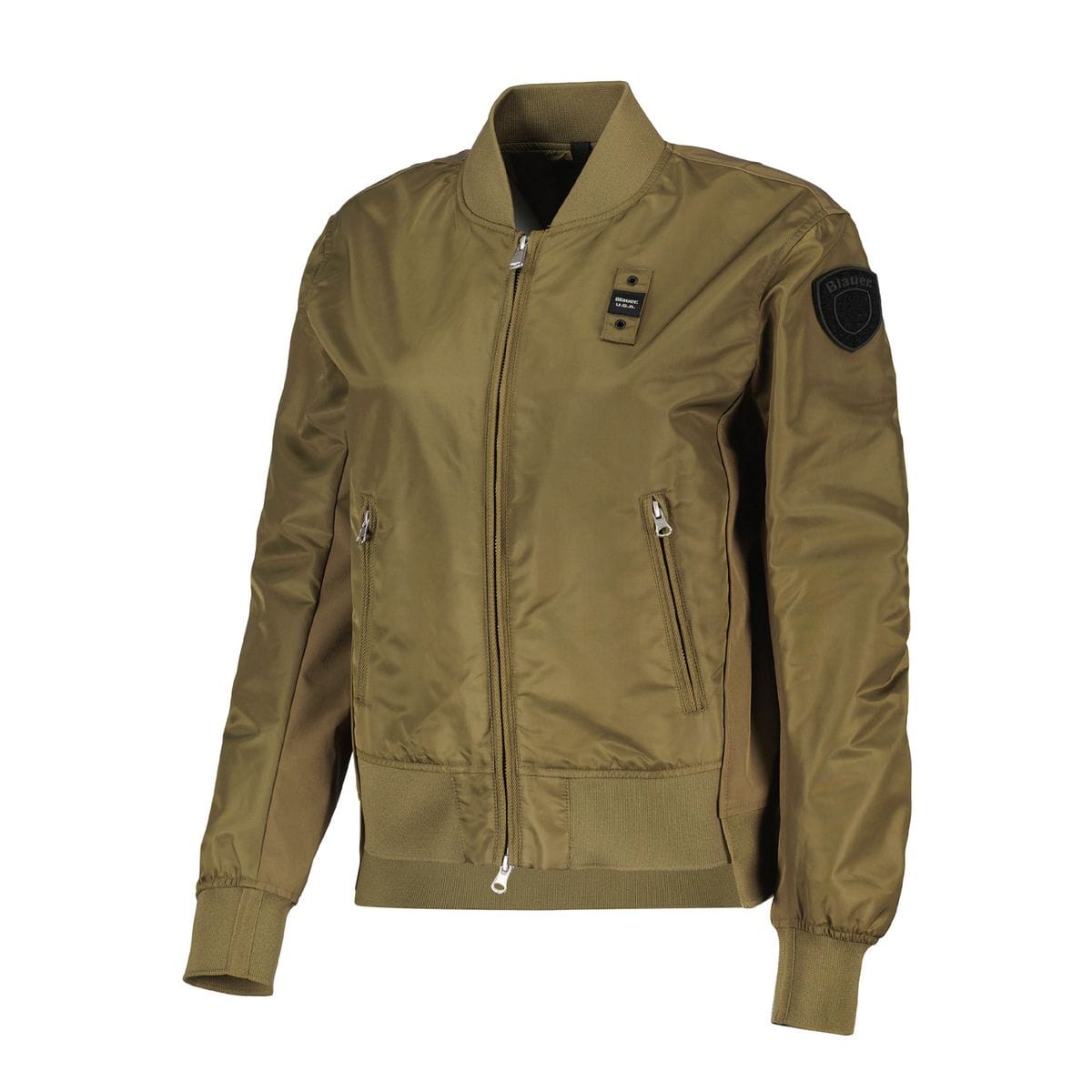 Giacca Bomber Militare Donna BLAUER BOMBER IN NYLON SATIN LAURIE