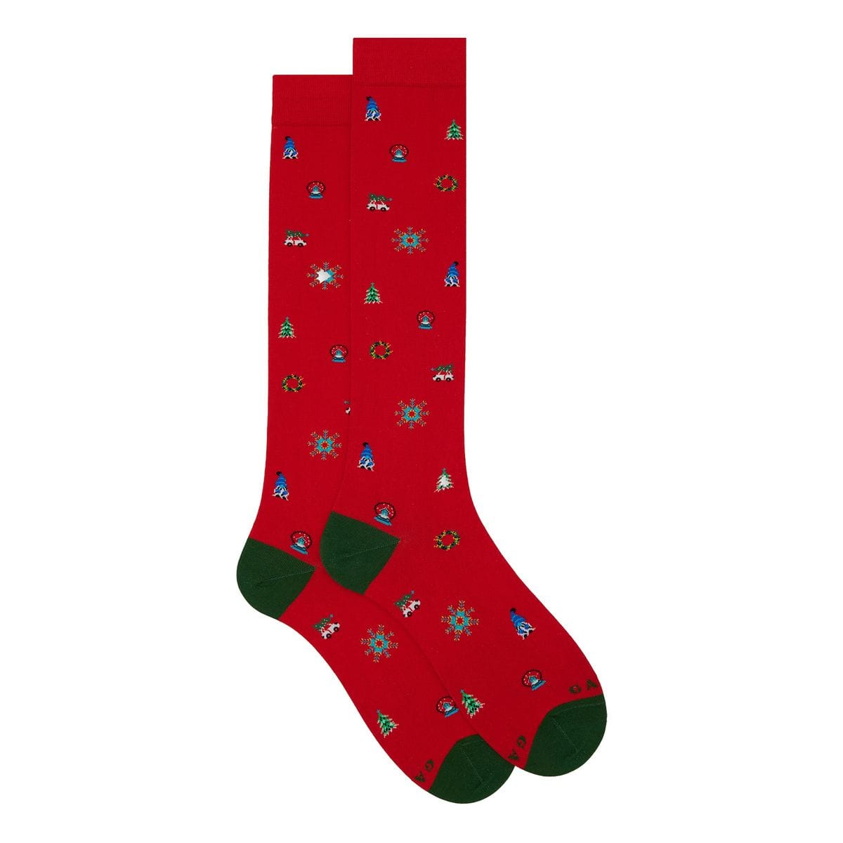 GALLO CALZA FANTASIA SIMBOLI NATALE 048228401_14264 ROSSO