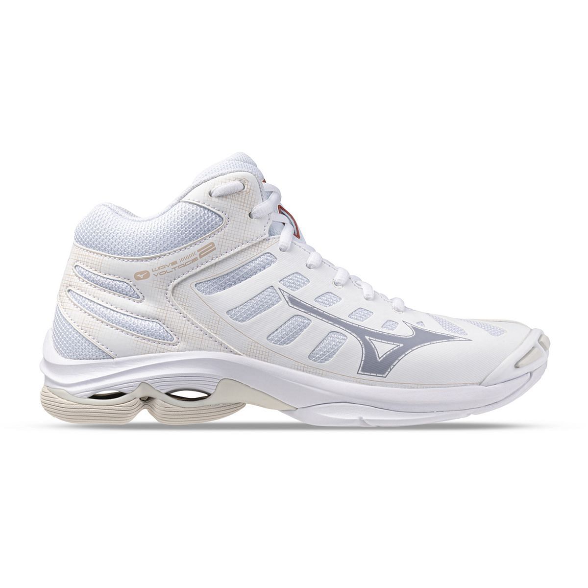 MIZUNO WAVE VOLTAGE 2 MID DONNA 049499901 25 WHITE ALEUTIAN Scarpe Alte Scarpe Volley Sport