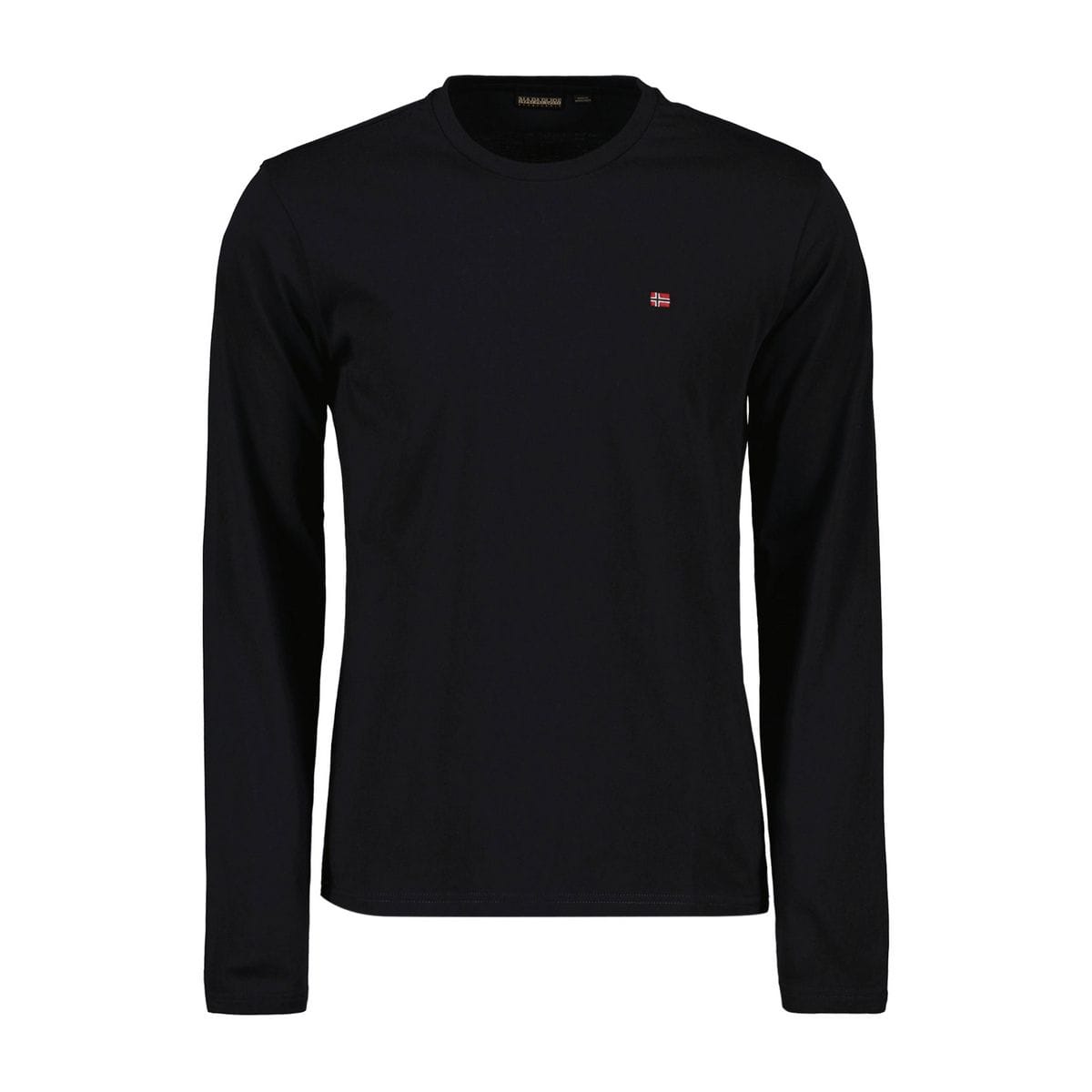 T-shirt Uomo Napapijri A V In Nero - Vestibilità Regolare In Puro Cotone - Manica Corta