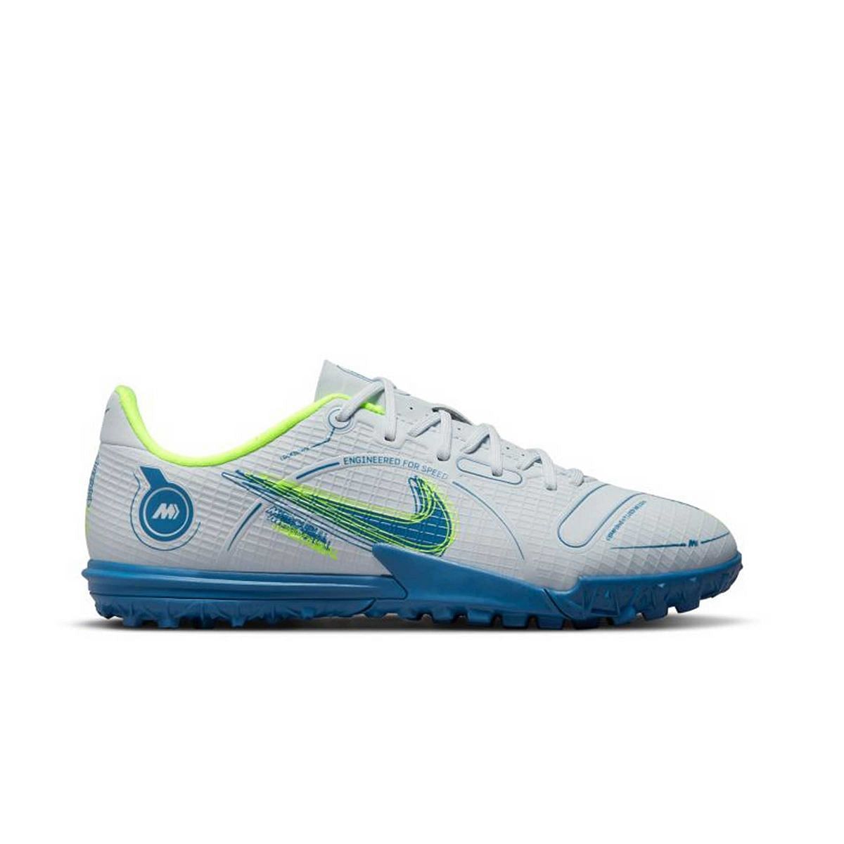 NIKE VAPOR 14 ACADEMY TF BAMBINO 045229401 054 FOOTBALL GREY B Calcetto Scarpe Calcio Sport