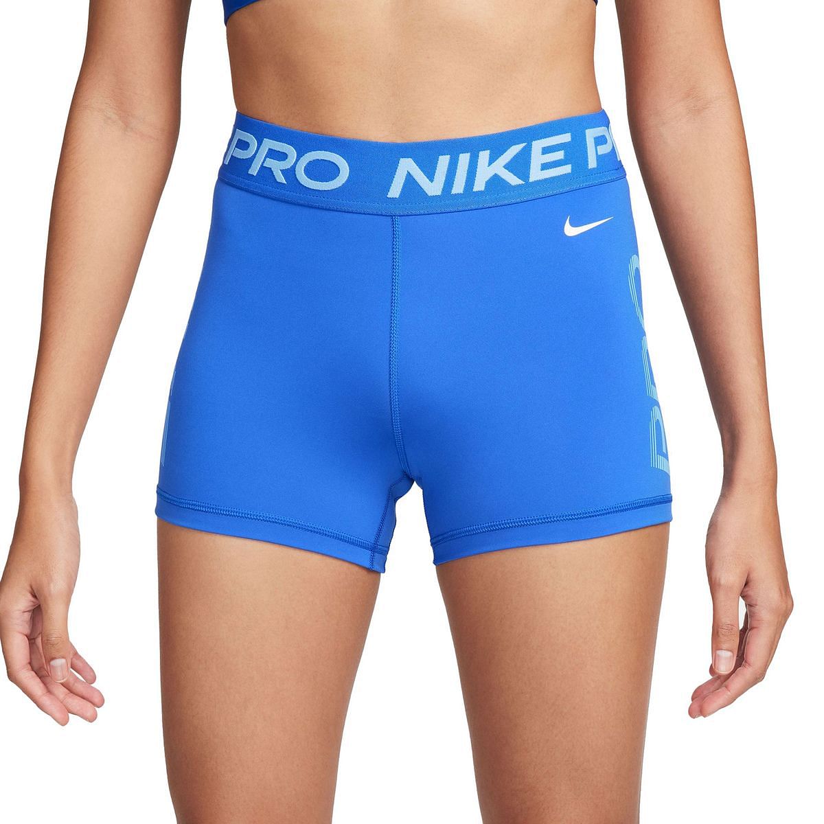 NIKE SHORT NIKE PRO 3 DONNA 048778201 405 HYPER ROYAL UNI Pantaloni Abbigliamento Training e Palestra Sport