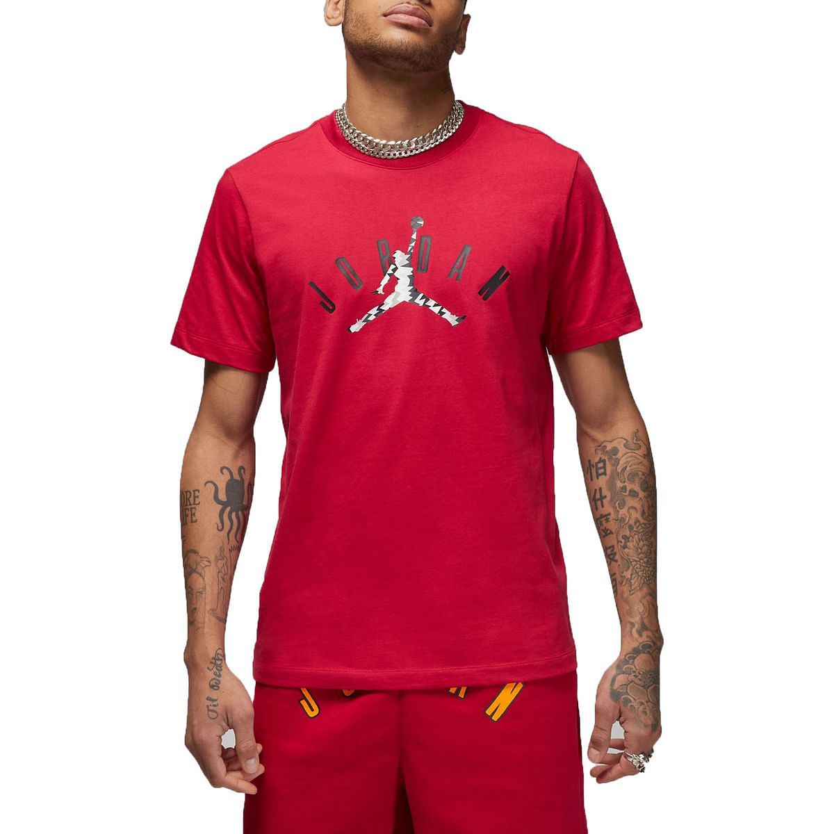 NIKE JORDAN T SHIRT MVP 047766601 619 CARDIBAL RED BL Maglie Sport Style Uomo Moda