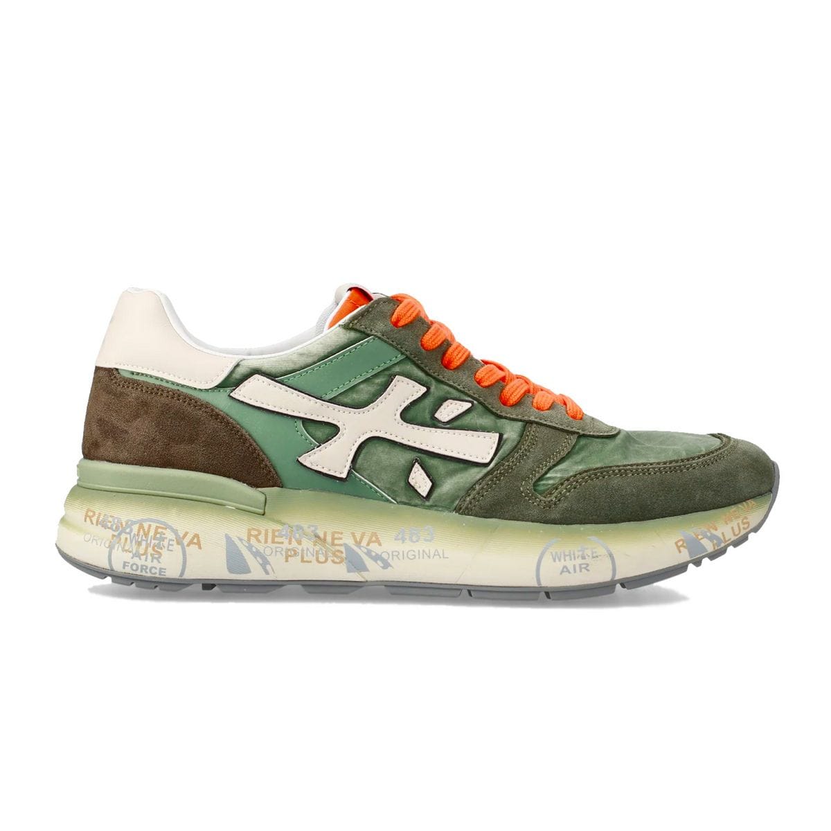 PREMIATA MICK 050421601_7244 GREEN ORANGE Tutte Sneaker