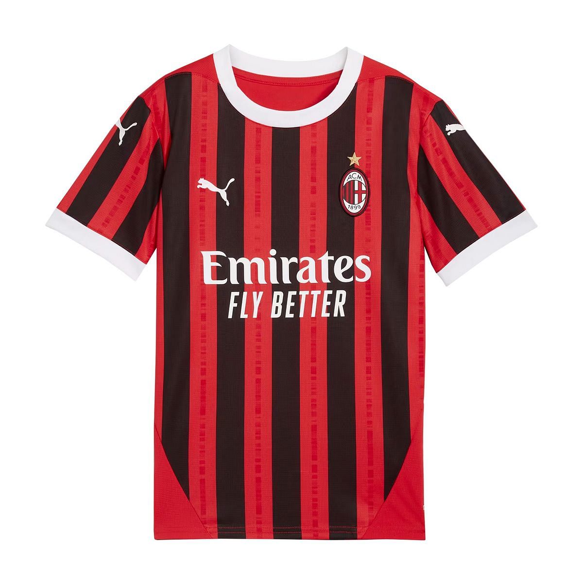 PUMA PRIMA MAGLIA MILAN 24 25 BAMBINO 049435701 01 FOR ALL TIME RE Maglia Squadre Calcio Sport