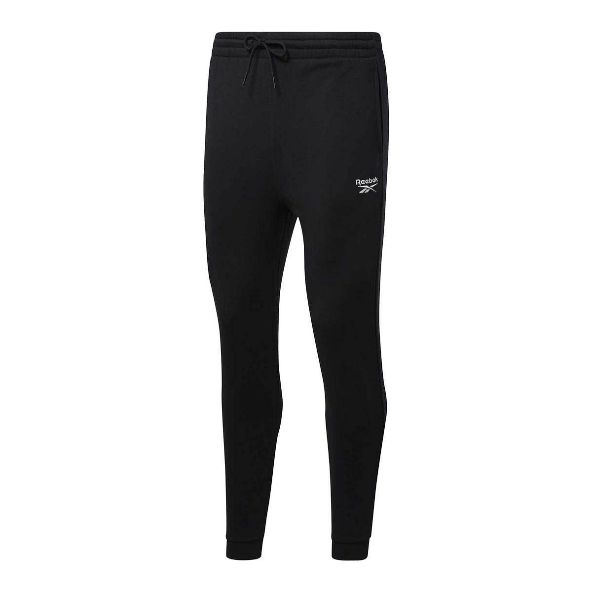 REEBOK PANTALONI JOGGER IDENTITY 044379801 BLK BLACK Pantaloni Abbigliamento Training e Palestra Sport