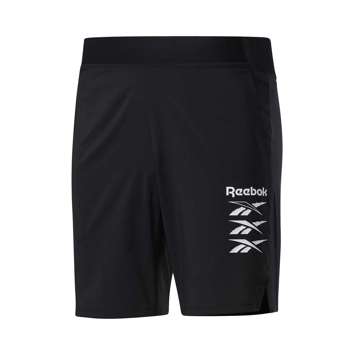 REEBOK SHORT EPIC LIGHTWEIGHT GRAPHIC 043063801 BLK BLACK Pantaloni Abbigliamento Training e Palestra Sport