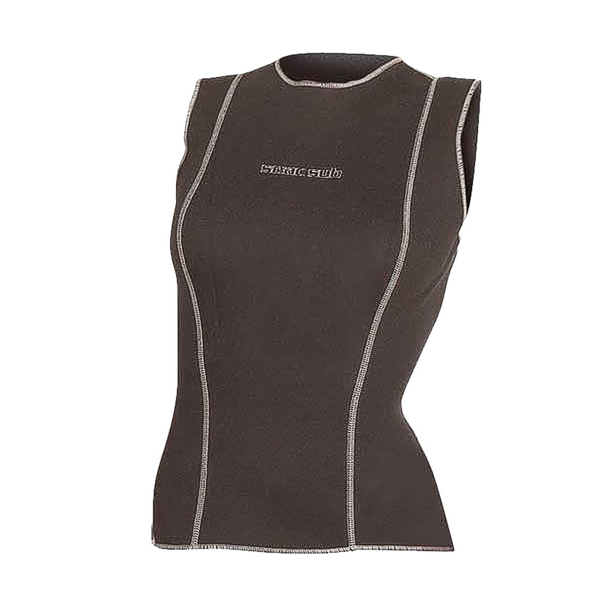 2 Canotte Termiche Donna Senza Maniche – Strato Base In Morbido Dralon, Nere E Nude, Taglie S/M/L, Perfette Per L'inverno E Lo Sport