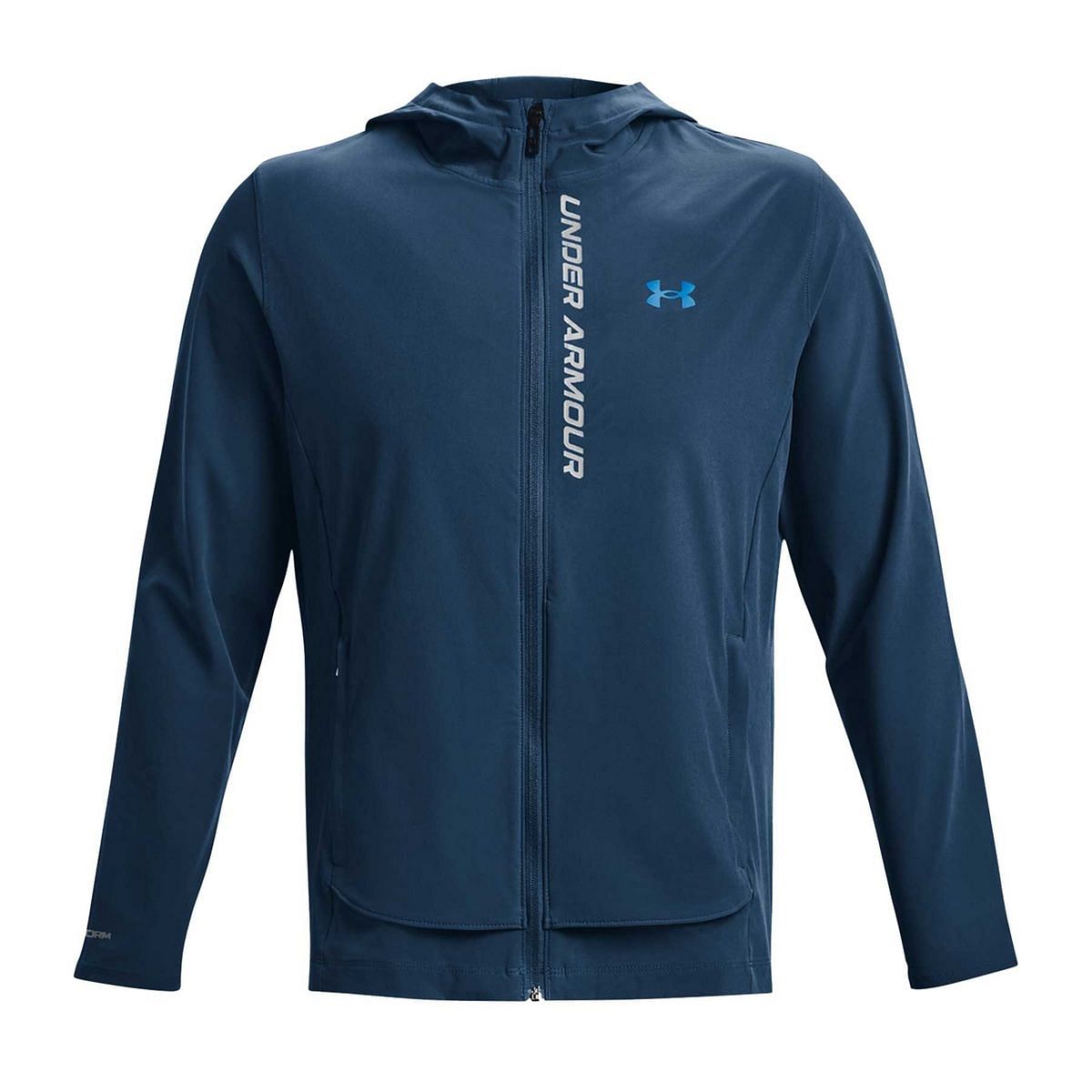 UNDER ARMOUR GIACCA CON CAPPUCCIO OUTRUN THE STORM 047550001 426 VARSITY BLUE Giacche Abbigliamento Running Sport