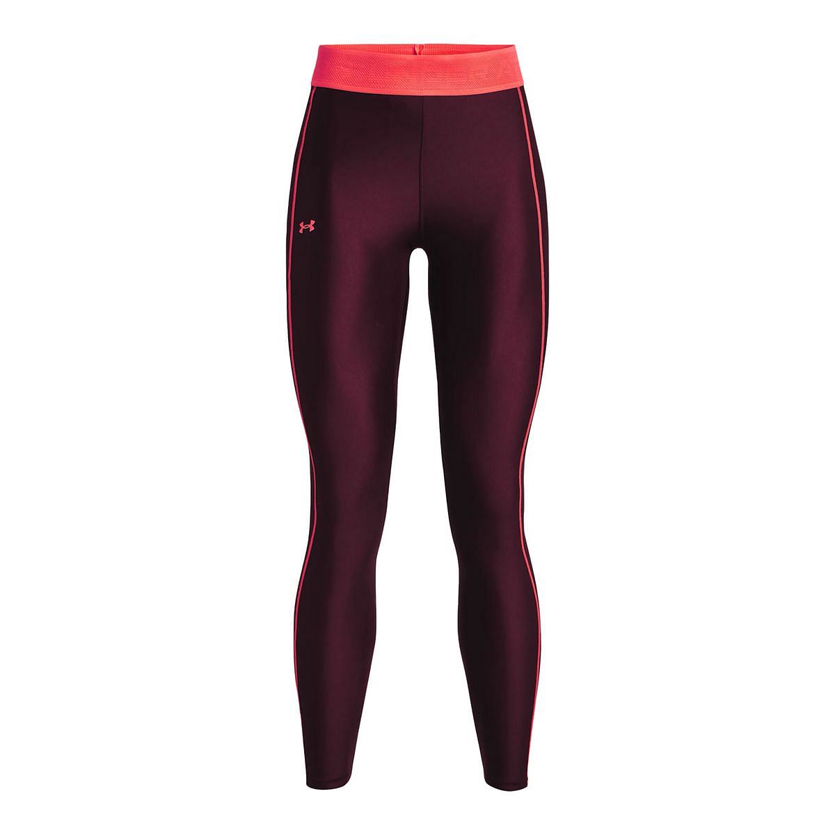 UNDER ARMOUR LEGGINGS ARMOUR BRANDED WB DONNA 047554201 600 DARK MAROON Pantaloni Abbigliamento Training e Palestra Sport