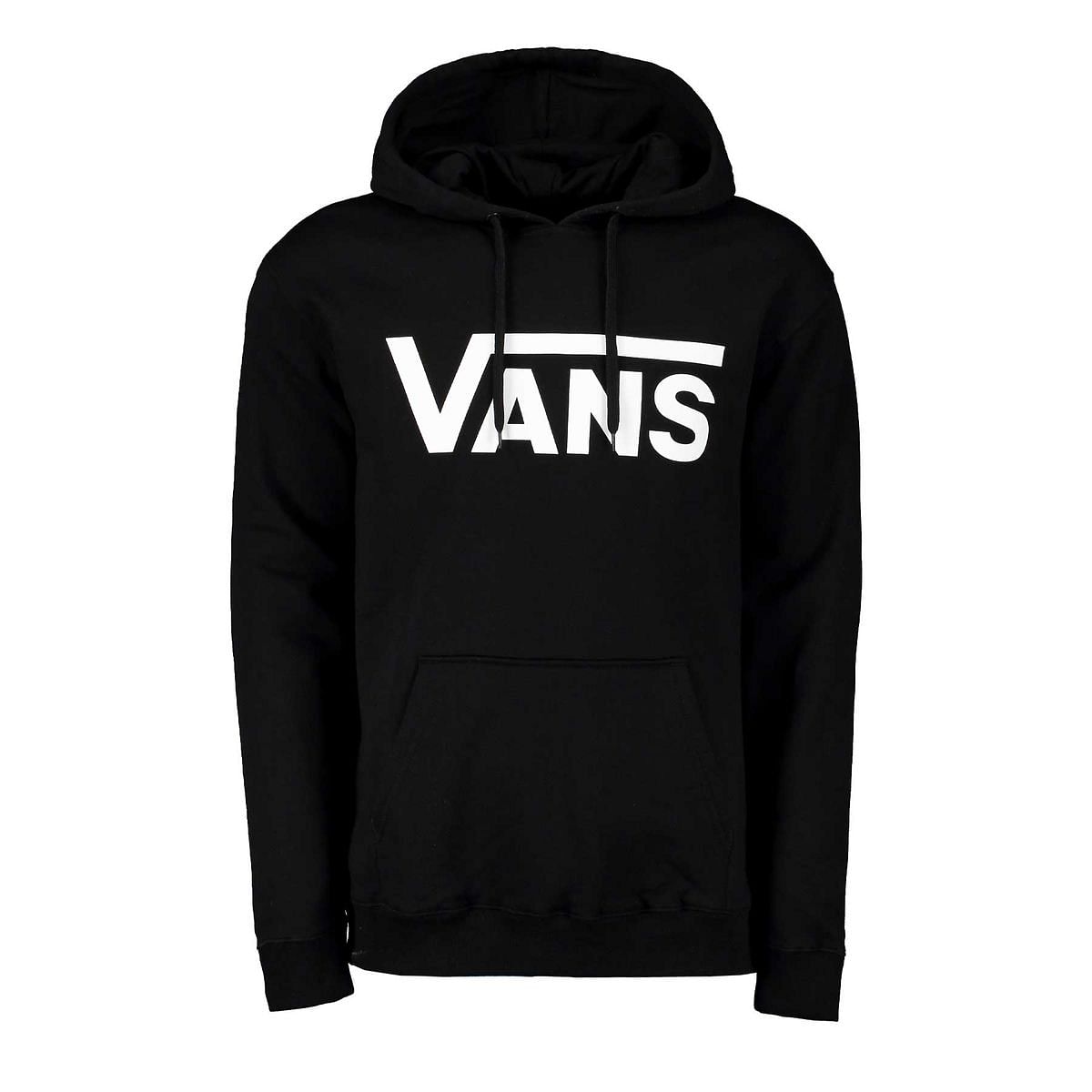 VANS FELPA CON CAPPUCCIO CLASSIC 039792001 Y28 BLACK WHITE Felpa Street Style Uomo Moda