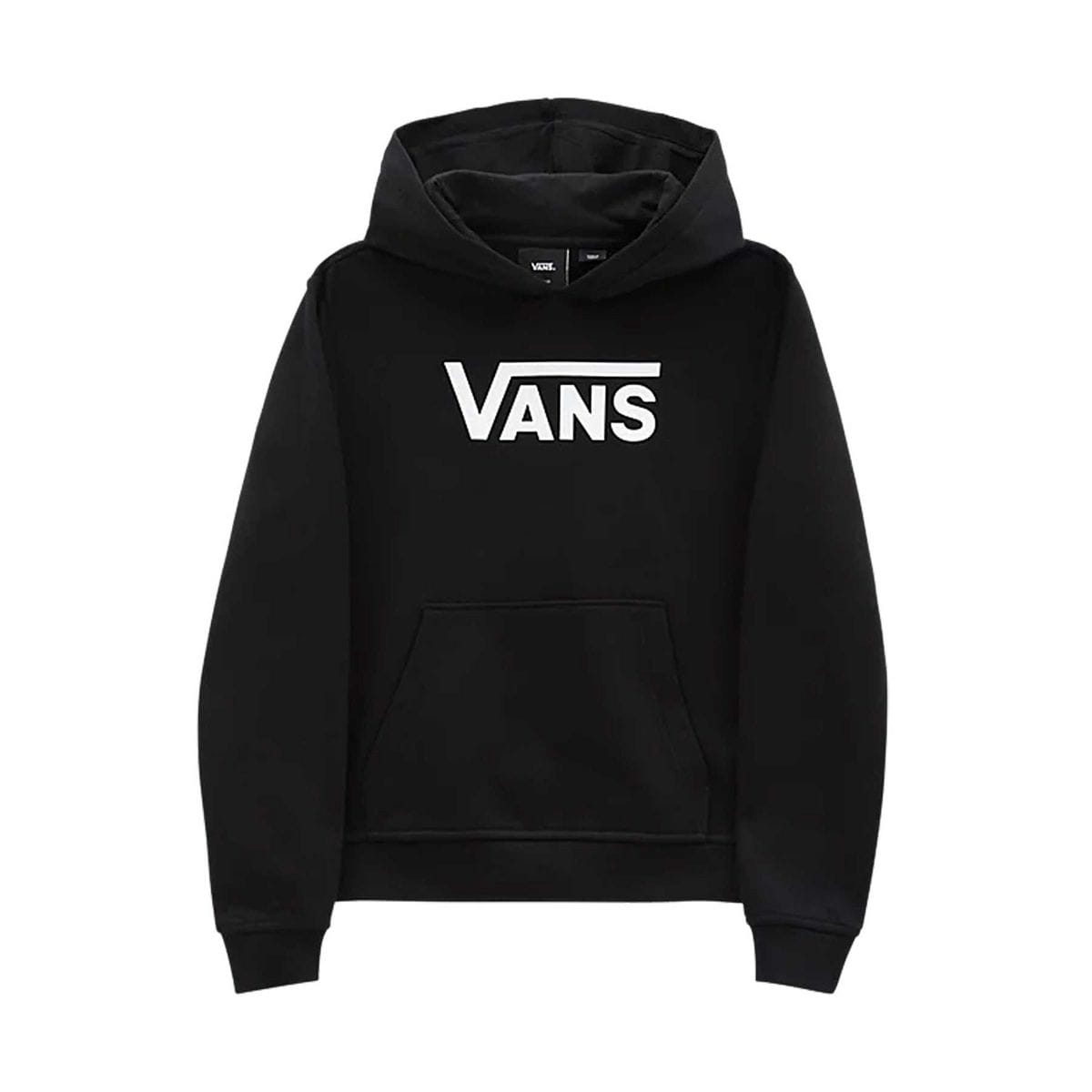 VANS FELPA CON CAPPUCCIO FLYING BAMBINA 045639001_BLK BLACK