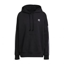 FELPA CON CAPPUCCIO 3 STRIPES DONNA
