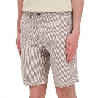 40weft 2723 Bermuda Sergent Be Seersucher Cv Casual Uomo