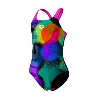 Arena 010286 Costume Intero Spray Paint Bambina Costumi Nuoto E Piscina Junior