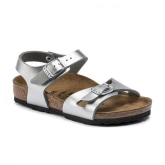 Birkenstock 1019201 Rio Silver Metallic Bambina 24 35 Tutti Sandali Junior