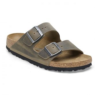 Birkenstock 1027039 Arizona Kakhi Oiled Leather Tutti Sandali Uomo