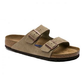 Birkenstock 951303 Arizona Suede Taupe Tutti Sandali Uomo