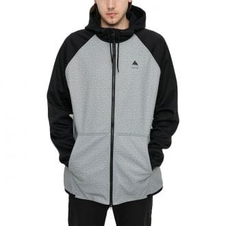 Burton 220231 Felpa Full Zip Con Cappuccio Crown Weatherproof Abbigliamento Snowboard Uomo