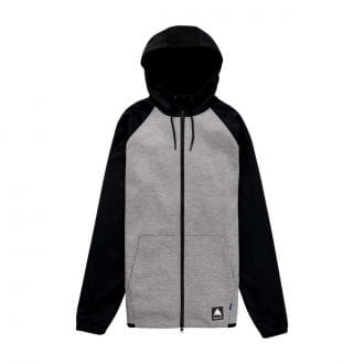 Burton 2202316 Felpa C/capp Fz Crown Weatherproff Abbigliamento Snowboard Uomo