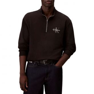 Calvin Klein Lv04rd244g Felpa Half Zip Micro Monologo Casual Uomo