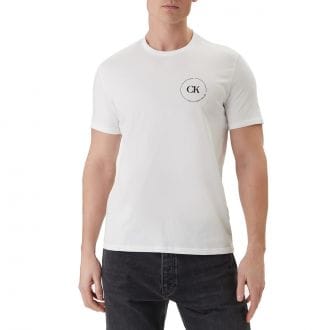 Calvin Klein Lv04rf801g T-shirt Circle Back Logo Casual Uomo