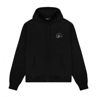 Dolly Noire Sw1075 Felpa C/cap Fz Ring Street Style Uomo