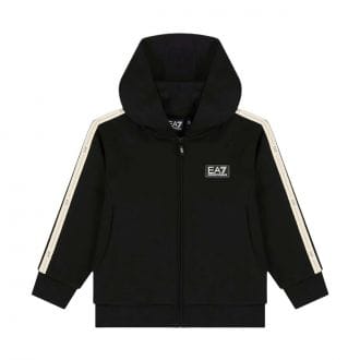 Ea7 Emporio Armani 7b000193 Felpa Fz C/capp Tape Felpata Bambino Abbigliamento Bambino Junior