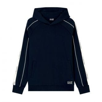 Ea7 Emporio Armani 7m000972 Felpa Con Cappuccio Fundamental Logo Sport Style Uomo