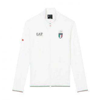 Ea7 Emporio Armani 7m001269 Sottotuta Polarfleece Full Zip Olympic Team Abbigliamento Sci Uomo