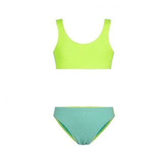 Effek Fj26sg0510 Bikini Bralette Tessuto Goffrato Bambina Mare Bambino Junior