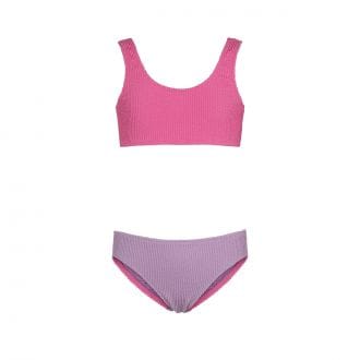 Effek Fj26sg0510 Bikini Bralette Tessuto Goffrato Bambina Mare Bambino Junior