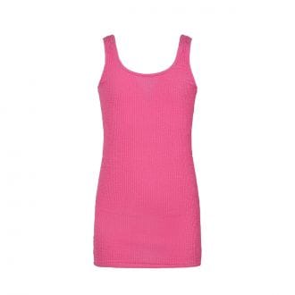 Effek Fj26sg0516 Abito Spallina Tessuto Goffrato Bambina Abbigliamento Bambino Junior
