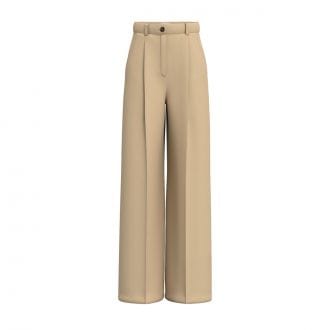 Emme Marella Aceripe26 Pantalone Ampio Pinces Raso Di Contone Donna Casual Donna