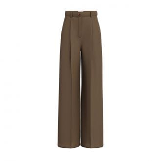 Emme Marella Aceripe26 Pantalone Ampio Pinces Raso Di Contone Donna Casual Donna