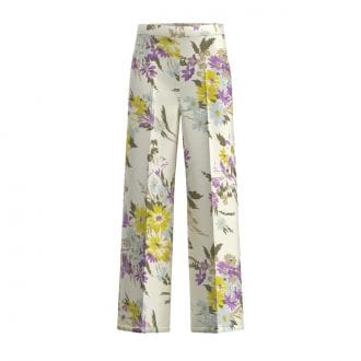 Emme Marella Alberop26 Pantalone In Twill Stampato Donna Casual Donna