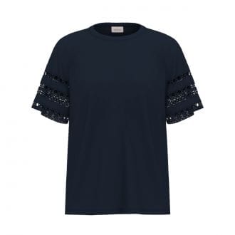 Emme Marella Apepe26 T Shirt Regular Riacamo Manica Donna Casual Donna